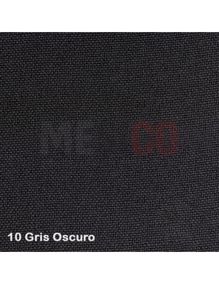 color tela lisa gris hierro poliéster