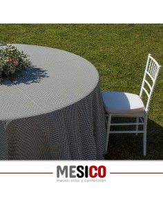 Mantel redondo estampado