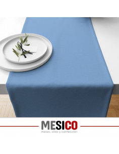 camino de mesa azul turquesa