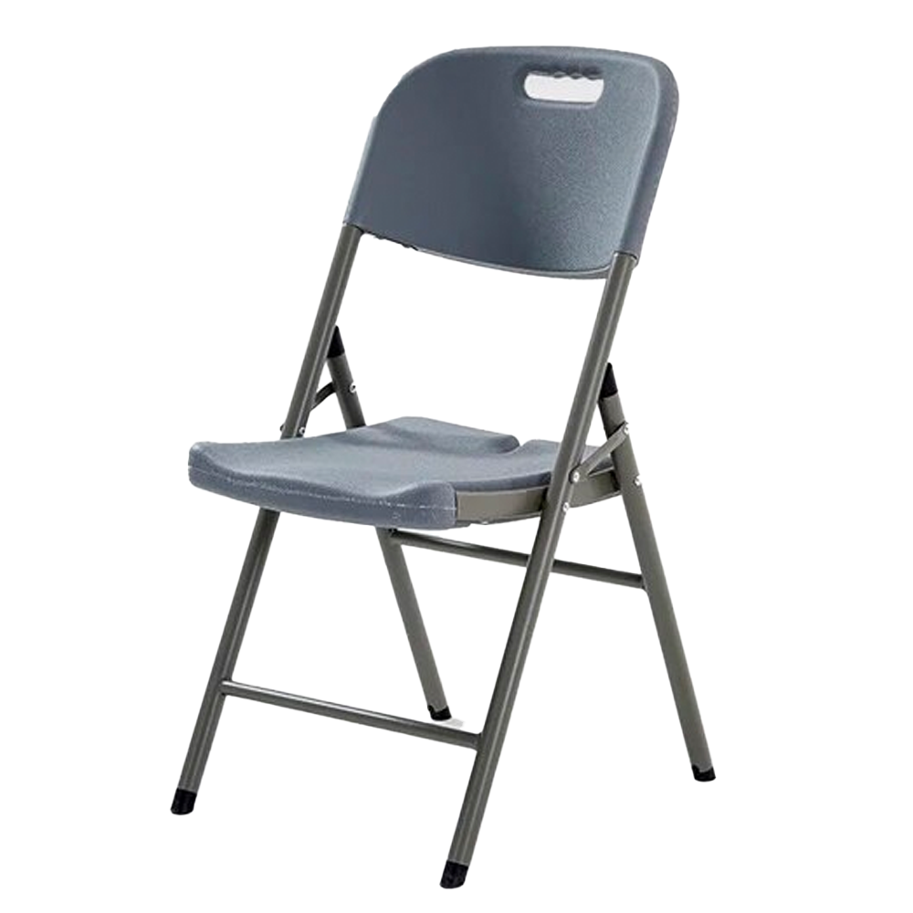 Silla plegable PVC gris
