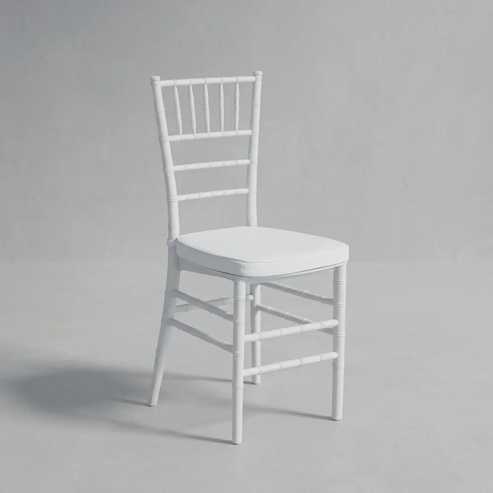 Silla Tiffany blanca ECO con cojín